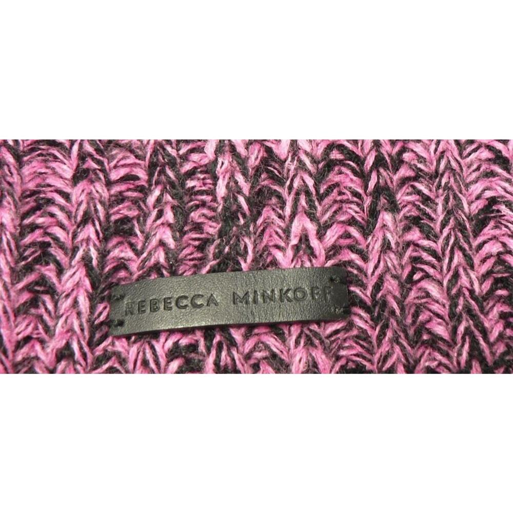 Rebecca Minkoff Women's Marl Logo Beanie One Size in Punch MSRP $38 - Picture 3 of 3